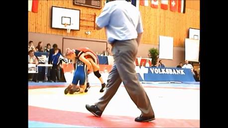 Double leg down and turn over - Wrestling - Voula Zigouri 5