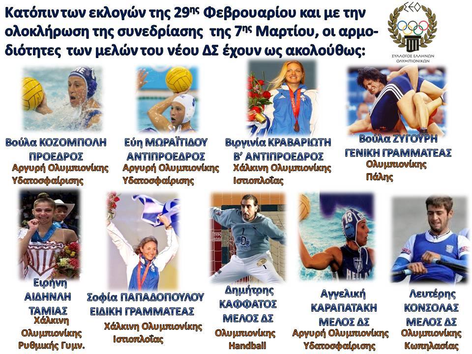 Εκλογές Σύλλογος Ελλήνων Ολυμπιονικών 2016