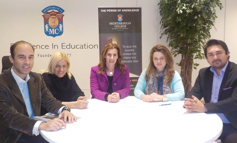 Μνημόνιο συνεργασίας μεταξύ Συλλόγου Ελλήνων Ολυμπιονικών και Mediterranean College Βούλα Ζυγούρη 1